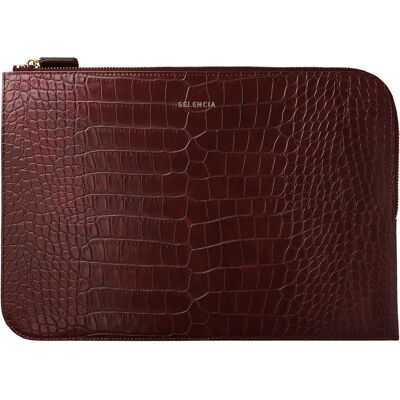 Selencia Croco Laptop Hülle 13 Zoll - Laptop Sleeve - Burgundy Selencia Croco Laptop Hülle 13 Zoll - Laptop Sleeve - Burgundy