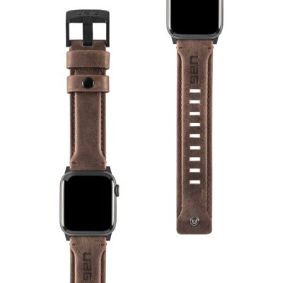 UAG Leather Strap Armband für Apple Watch 38/40/41/42 mm - Braun UAG Leather Strap Armband für Apple Watch 38/40/41/42 mm - Braun