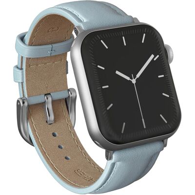 Burga Armband aus echtem Leder - Apple Watch 44/45/46/49 mm / Universelle 20 mm Anschluss - Dream / Silver Burga Armband aus echtem Leder - Apple Watch 44/45/46/49 mm / Universelle 20 mm Anschluss - Dream / Silver