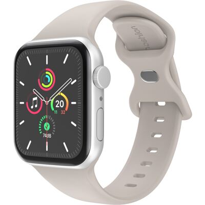 imoshion Silikon-Armband⁺ für Apple Watch 38/40/41/42 mm - Größe S/M - Stone imoshion Silikon-Armband⁺ für Apple Watch 38/40/41/42 mm - Größe S/M - Stone
