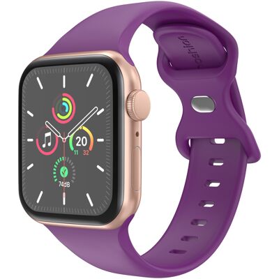 imoshion Silikon-Armband⁺ für Apple Watch 38/40/41/42 mm - Größe S/M - Purple imoshion Silikon-Armband⁺ für Apple Watch 38/40/41/42 mm - Größe S/M - Purple