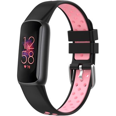 imoshion Sport Silikonarmband für Fitbit Luxe - Schwarz & Rosa imoshion Sport Silikonarmband für Fitbit Luxe - Schwarz & Rosa