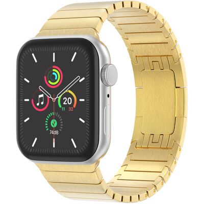 Selencia Edelstahl Gliederarmband für Apple Watch 44/45/46/49 mm - Gold Selencia Edelstahl Gliederarmband für Apple Watch 44/45/46/49 mm - Gold