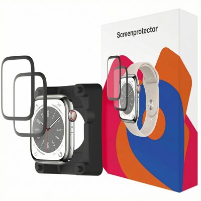 Accezz 2x Displayschutzfolie mit Applikator für die Apple Watch Series 1-3 - 38 mm Accezz 2x Displayschutzfolie mit Applikator für die Apple Watch Series 1-3 - 38 mm