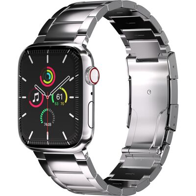 Accezz Mattes Titanstahlarmband für Apple Watch 38/40/41/42 mm - Silber Accezz Mattes Titanstahlarmband für Apple Watch 38/40/41/42 mm - Silber