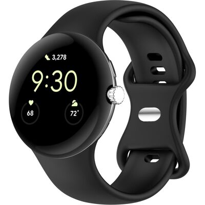 imoshion Silikon-Armband⁺ für Google Pixel Watch 5 / Watch 4 / Watch 3 / Watch 2 / Watch (41 mm) - Größe L - Schwarz imoshion Silikon-Armband⁺ für Google Pixel Watch 5 / Watch 4 / Watch 3 / Watch 2 / Watch (41 mm) - Größe L - Schwarz