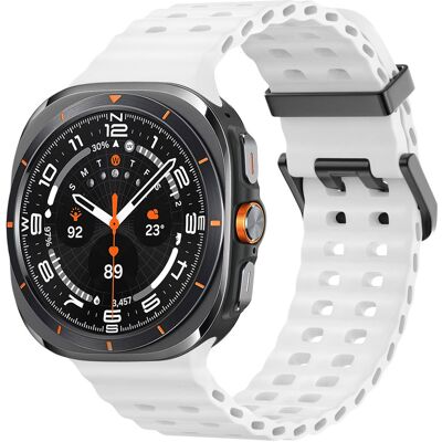 imoshion Ocean Silikonarmband für Samsung Galaxy Watch Ultra 2 (2026) / Ultra (2024/2025) - Weiß imoshion Ocean Silikonarmband für Samsung Galaxy Watch Ultra 2 (2026) / Ultra (2024/2025) - Weiß