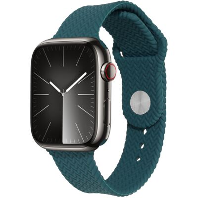 imoshion Geflochtenes Silikonarmband für Apple Watch 44/45/46/49 mm - Dunkelgrün imoshion Geflochtenes Silikonarmband für Apple Watch 44/45/46/49 mm - Dunkelgrün