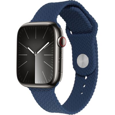 imoshion Geflochtenes Silikonarmband für Apple Watch 44/45/46/49 mm - Dunkelblau imoshion Geflochtenes Silikonarmband für Apple Watch 44/45/46/49 mm - Dunkelblau