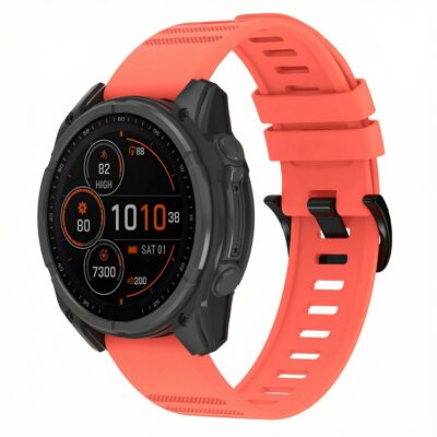 imoshion QuickFit® Stripe Silikonarmband - Garmin 22 mm Anschluss - Orange imoshion QuickFit® Stripe Silikonarmband - Garmin 22 mm Anschluss - Orange