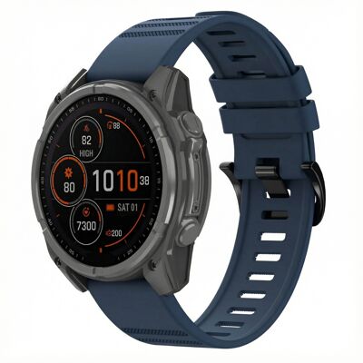 imoshion QuickFit® Stripe Silikonarmband - Garmin 22 mm Anschluss - Dunkelblau imoshion QuickFit® Stripe Silikonarmband - Garmin 22 mm Anschluss - Dunkelblau