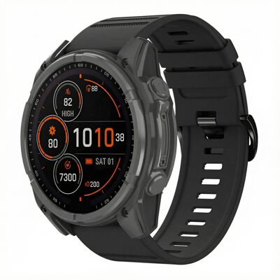 imoshion QuickFit® Stripe Silikonarmband - Garmin 26 mm Anschluss - Schwarz imoshion QuickFit® Stripe Silikonarmband - Garmin 26 mm Anschluss - Schwarz