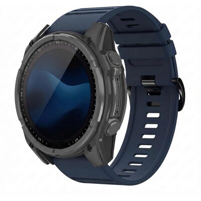 imoshion QuickFit® Stripe Silikonarmband - Garmin 26 mm Anschluss - Dunkelblau imoshion QuickFit® Stripe Silikonarmband - Garmin 26 mm Anschluss - Dunkelblau