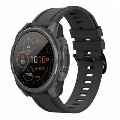 imoshion QuickFit® Line Silikonarmband - Garmin 20 mm Anschluss - Schwarz imoshion QuickFit® Line Silikonarmband - Garmin 20 mm Anschluss - Schwarz