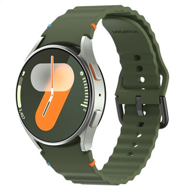 imoshion Wave Silikonarmband für das Samsung Galaxy Watch 4 / 5 / 6 / 7 / FE (20 mm) - Dunkelgrün imoshion Wave Silikonarmband für das Samsung Galaxy Watch 4 / 5 / 6 / 7 / FE (20 mm) - Dunkelgrün