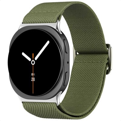 imoshion Elastisches Nylonarmband für Samsung Galaxy Watch 9 (40/44mm) / Watch 8 (40/44mm) / Classic (46mm) - Grün imoshion Elastisches Nylonarmband für Samsung Galaxy Watch 9 (40/44mm) / Watch 8 (40/44mm) / Classic (46mm) - Grün