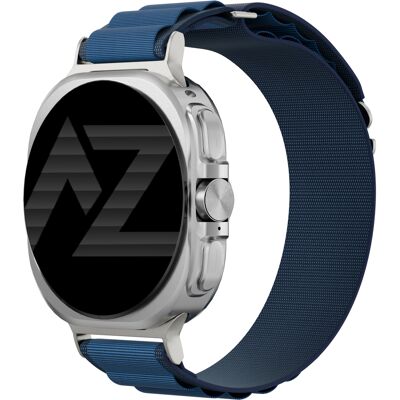 Accezz Nylon Alpine Armband für Samsung Galaxy Watch Ultra 2 (2026) / Ultra (2024/2025) - Dark Blue Accezz Nylon Alpine Armband für Samsung Galaxy Watch Ultra 2 (2026) / Ultra (2024/2025) - Dark Blue