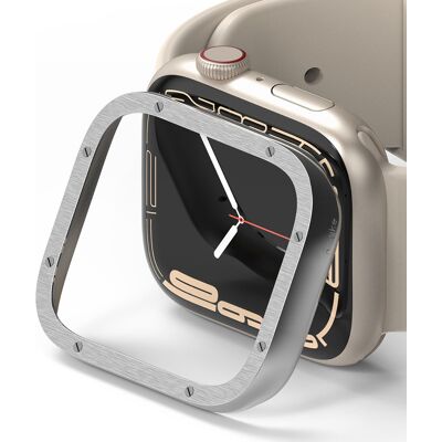 Ringke Bezel Styling für das Apple Watch 7 / 8 / 9 - 45 mm - Hairline Bolts Silver Ringke Bezel Styling für das Apple Watch 7 / 8 / 9 - 45 mm - Hairline Bolts Silver