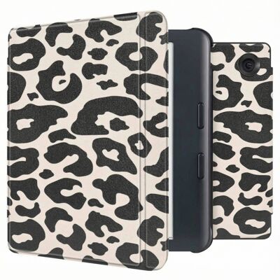 imoshion Design Slim Hard Case Sleepcover mit Stand für das Kobo Libra Colour - Leopard imoshion Design Slim Hard Case Sleepcover mit Stand für das Kobo Libra Colour - Leopard