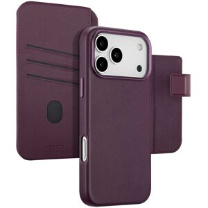 Accezz 2-in-1 Klapphülle aus Leder mit MagSafe für das Apple iPhone 17 Pro Max - Heath Purple Accezz 2-in-1 Klapphülle aus Leder mit MagSafe für das Apple iPhone 17 Pro Max - Heath Purple
