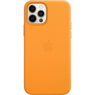 Leder-Case MagSafe für das Apple iPhone 12 (Pro) - California Poppy Leder-Case MagSafe für das Apple iPhone 12 (Pro) - California Poppy