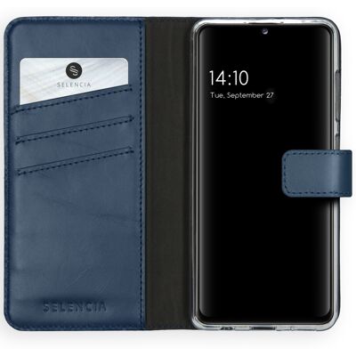 Selencia Echtleder Klapphülle für das Samsung Galaxy A41 - Blau Selencia Echtleder Klapphülle für das Samsung Galaxy A41 - Blau