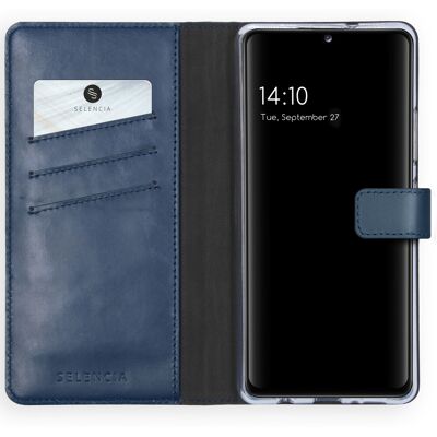 Selencia Echtleder Klapphülle für das Samsung Galaxy A42 - Blau Selencia Echtleder Klapphülle für das Samsung Galaxy A42 - Blau