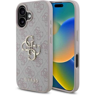 Guess iPhone 16 Pink Monogram & 4G Logo Hülle Guess iPhone 16 Pink Monogram & 4G Logo Hülle