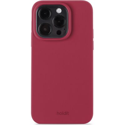 Holdit iPhone 15 Pro Roter Samtiger Cover Holdit iPhone 15 Pro Roter Samtiger Cover