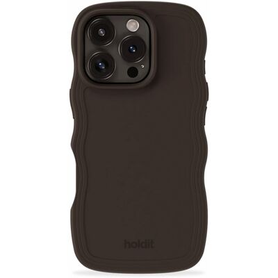Holdit iPhone 16 Pro Max Wavy Chocolate - Handyhülle Holdit iPhone 16 Pro Max Wavy Chocolate - Handyhülle