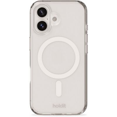 Holdit MagSafe Case für für das Apple iPhone 16 - Transparent / White Holdit MagSafe Case für für das Apple iPhone 16 - Transparent / White