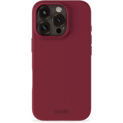 Holdit iPhone 16 Pro Max Silikonhülle - Rote Samt Holdit iPhone 16 Pro Max Silikonhülle - Rote Samt