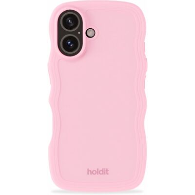 Holdit Pink Wavy iPhone 16 Hülle - Handyhülle Holdit Pink Wavy iPhone 16 Hülle - Handyhülle