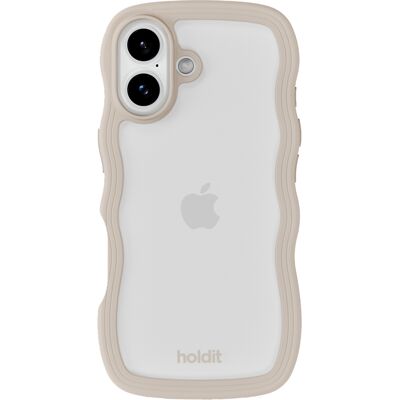 Holdit Wavy Case für das Apple iPhone 17 - Transparent / Light Beige Holdit Wavy Case für das Apple iPhone 17 - Transparent / Light Beige