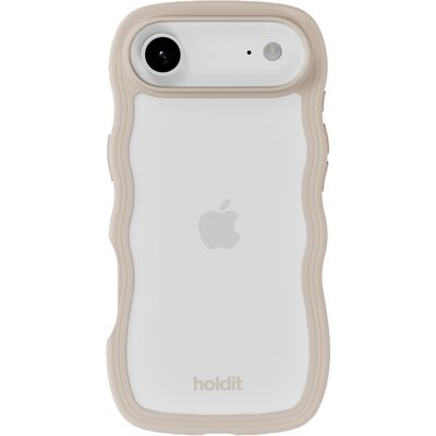 Holdit Wavy Case für das Apple iPhone Air - Transparent / Light Beige Holdit Wavy Case für das Apple iPhone Air - Transparent / Light Beige