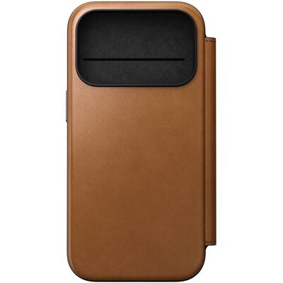 Nomad Modern Leather Folio Klapphülle für das Apple iPhone 17 Pro - English Tan Nomad Modern Leather Folio Klapphülle für das Apple iPhone 17 Pro - English Tan