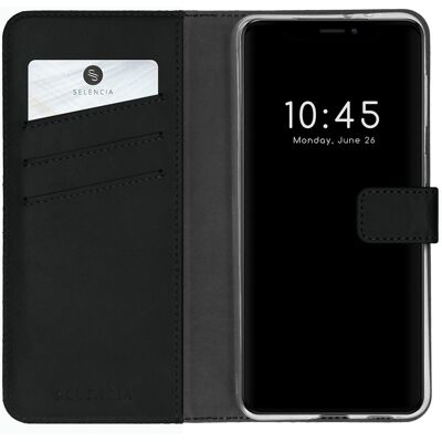 Selencia Echtleder Klapphülle für das Apple iPhone 13 Pro - Schwarz Selencia Echtleder Klapphülle für das Apple iPhone 13 Pro - Schwarz