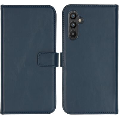 Selencia Echtleder Klapphülle für das Samsung Galaxy A34 (5G) - Blau Selencia Echtleder Klapphülle für das Samsung Galaxy A34 (5G) - Blau