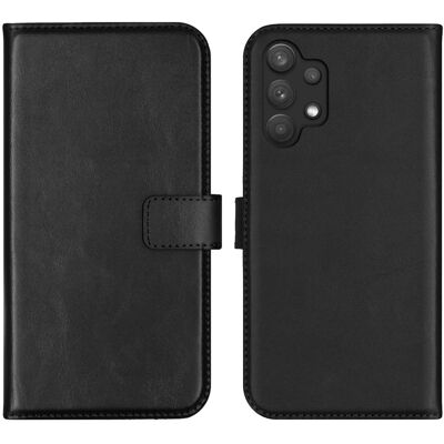 Selencia Echtleder Klapphülle für das Samsung Galaxy A32 (5G) - Schwarz Selencia Echtleder Klapphülle für das Samsung Galaxy A32 (5G) - Schwarz
