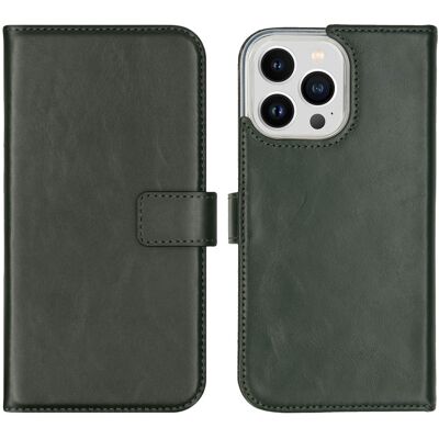 Selencia Echtleder Klapphülle für das Apple iPhone 14 Pro Max - Grün Selencia Echtleder Klapphülle für das Apple iPhone 14 Pro Max - Grün
