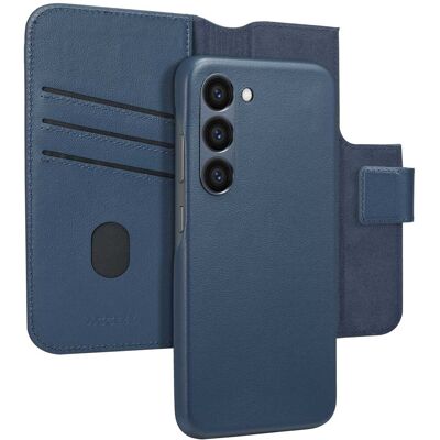 Accezz 2-in-1 Klapphülle aus Leder mit MagSafe für das Samsung Galaxy S23 - Nightfall Blue Accezz 2-in-1 Klapphülle aus Leder mit MagSafe für das Samsung Galaxy S23 - Nightfall Blue