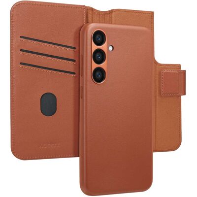 Accezz 2-in-1 Klapphülle aus Leder mit MagSafe für das Samsung Galaxy S23 FE - Sienna Brown Accezz 2-in-1 Klapphülle aus Leder mit MagSafe für das Samsung Galaxy S23 FE - Sienna Brown
