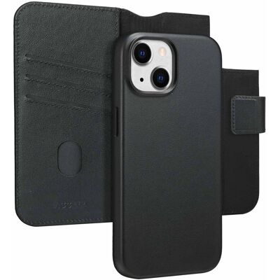 Accezz 2-in-1 Klapphülle aus Leder mit MagSafe für das Apple iPhone 15 - Onyx Black Accezz 2-in-1 Klapphülle aus Leder mit MagSafe für das Apple iPhone 15 - Onyx Black