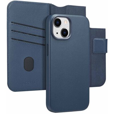 Accezz 2-in-1 Klapphülle aus Leder mit MagSafe für das Apple iPhone 15 - Nightfall Blue Accezz 2-in-1 Klapphülle aus Leder mit MagSafe für das Apple iPhone 15 - Nightfall Blue