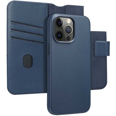 Accezz 2-in-1 Klapphülle aus Leder mit MagSafe für das Apple iPhone 15 Pro Max - Nightfall Blue Accezz 2-in-1 Klapphülle aus Leder mit MagSafe für das Apple iPhone 15 Pro Max - Nightfall Blue