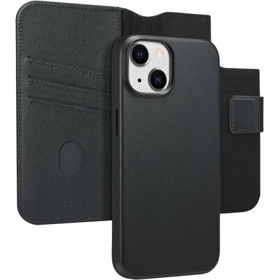 Accezz 2-in-1 Klapphülle aus Leder mit MagSafe für das Apple iPhone 14 - Onyx Black Accezz 2-in-1 Klapphülle aus Leder mit MagSafe für das Apple iPhone 14 - Onyx Black
