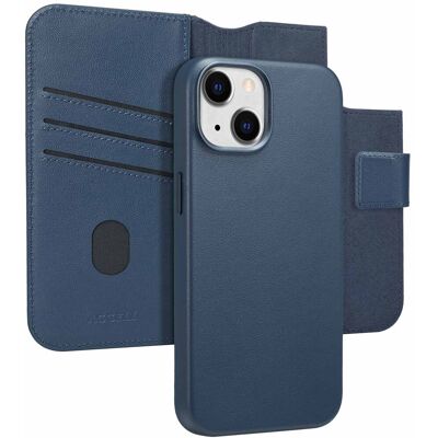Accezz 2-in-1 Klapphülle aus Leder mit MagSafe für das Apple iPhone 14 - Nightfall Blue Accezz 2-in-1 Klapphülle aus Leder mit MagSafe für das Apple iPhone 14 - Nightfall Blue