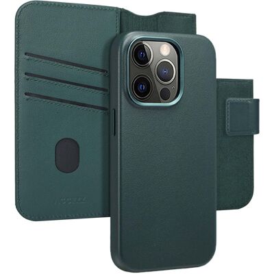 Accezz 2-in-1 Klapphülle aus Leder mit MagSafe für das Apple iPhone 14 Pro - Cedar Green Accezz 2-in-1 Klapphülle aus Leder mit MagSafe für das Apple iPhone 14 Pro - Cedar Green
