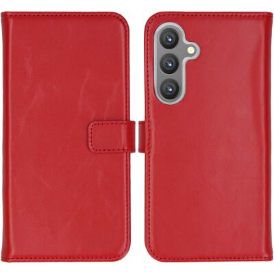 Selencia Echtleder Klapphülle für das Samsung Galaxy S24 Plus - Rot Selencia Echtleder Klapphülle für das Samsung Galaxy S24 Plus - Rot