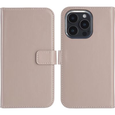 Selencia Echtleder Klapphülle für das Apple iPhone 16 Pro Max - Dusty Pink Selencia Echtleder Klapphülle für das Apple iPhone 16 Pro Max - Dusty Pink